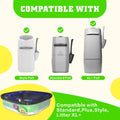 3 Pack Heavy-Duty Cat Litter Refill Bags Cartridges Compatible with Genie Cat Standard, Plus and XL Pails Odor Control