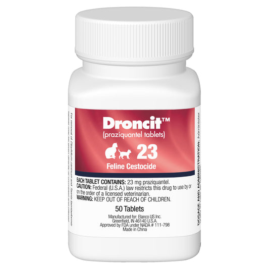 Droncit Tablets for Cats, 2 Tablets 23 mg