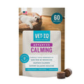 VetIQ Advanced Calming Support Supplement for Dogs, Dog Calming Chews - Anxiety Relief Treats Stress and Promote Relaxation, Made in the USA, 60 Count
