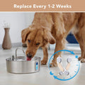 Smartoo Official 9 PCS Filters & 9 Sponges for 7L/236oz Dog Water Fountain