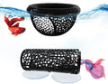 Little Fish Hammock and Little Fish Swimming Tunnel 2-Piece Set Aquarium Small Animal Animal Toys (Black) (Style 1)