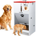GADFISH 60 lbs Large Automatic Dog Feeder, Outdoor Heavy Duty Pet Feeder for Large Breed Dogs, with Viewing Window and Lockable Door