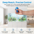 27.7 Inch Extra Long Aquarium Turkey Baster, 50ml Fish Tank Water Changer Siphon with 10 Inch Extension Tube, Aquarium W
