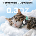 Reflective AirTag Cat Collar, Integrated Cat Tracker Collar with Air Tag Holder and Bell, Safety Elastic Band Cat GPS Collars for Girl Boy Cats, Kittens and Puppies (Green,S)