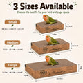 Agape Parrot Chew Toy, Shreddable Cardboard Bird Platform, Natural Perch