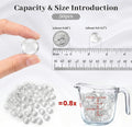 FUTUREPLUSX Blue and Clear Flat Glass Marbles Bundle, Decorative Glass Pebbles Gems Vase Fillers for Floral Arrangements