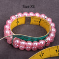 2 Rows Pearls Pet Dog Necklace Collar Bling Accessories Charm Pet Puppy Jewelry Puppy Chihuahua Yorkie Handmade Adjustab