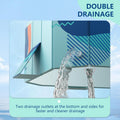 102" Foldable Dog Bathing Pool, Non-Inflatable Collapsible Pet Bath Tub for Large Dogs, 4-Layer PVC, Non-Slip Base, Quic