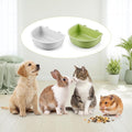 2PCS Pet Carrier Feeder, Hanging Pet Bowl Plastic Cage Cups, White Green