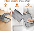 Litter Box Ramp for Cats, Adjustable Cat Steps for Litter Box, Senior Cats