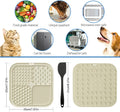 Lesipee Licking Mat for Dogs & Cats 2 Pack, Slow Feeder Lick Pat, Dishwasher Safe, Anxiety Relief Dog Toys Feeding Mat f