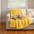 Emotional Support Blanket Yellow Dog Indoors Sofa Kennel Thermal blanket