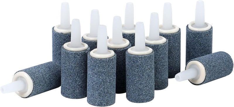 AQUANEAT Aquarium Air Stones 1 inch 12 Pack, Bubble Stone, Aerator Bubble Diffuser, Air Pump Accessories for Aquariums, 