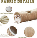 Cat Tunnel for Indoor Cats,Cats Toys Collapsible Tunnel Straight Tube with a Fun Ball and 2 Holes,Cat Play Tunnels,for Rabbits, Ferrets, Puppies & Large Pets,Diameter 11.8 Inch