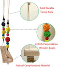 Vehomy Chicken Swing and Perch - Handmade Wood Stand Coop Toy for Hens - Accessories Ladder for Poultry Run - Large Bird Parrot Hen Macaw Rooster Chick Toy