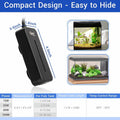 hygger Small Submersible Aquarium Heater 25W Mini Betta Fish Tank Heater with LED Display Adjustable Temperature for 2-5