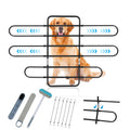 Hosile Dog Barrier for SUV, Truck, Hatchback, Sedan, Sturdy Metal Tubing Dog Car Barrier Adjusts with Vehicle Seat Tilt, Easy Installation with Elastic 6 Ropes & Steel Hooks for a Firm