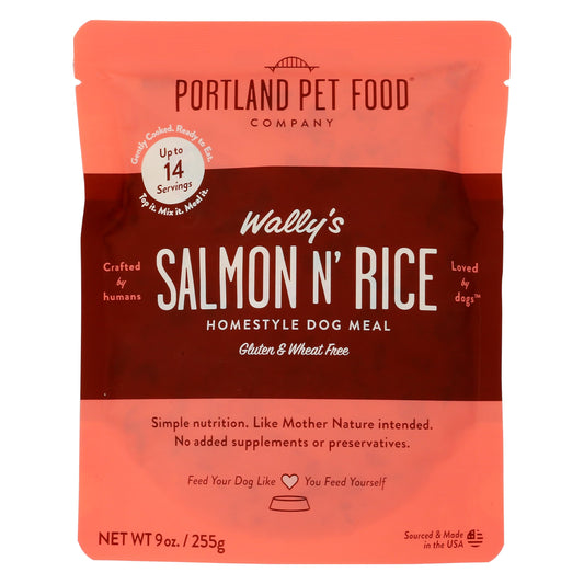Portland PET Food Company Wally's Salmon N Rice Dog Meal, 9 OZ