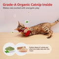 Potaroma Cat Toys Chirping Birds 2 Pcs with Catnip SilverVine, Interactive Cat Kicker, Lifelike Birdie Tweets, Indoor Ki
