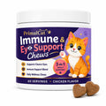 PrimalCat Immune & Eye Support, Chicken Flavor Upgraded Primal Cat Immune Chews, Cat Food, Supports Healthy Eyes and Immune Function 60 Chews (1 Pcs)