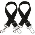 Elisel Elisel 2 Packs Adjustable Length Pet Dog Cat car seat Belt Pet seat Belt Pet Accessories for Dogs Cats and Pets (Black)