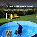 Consumable Corner - Collapsible Dog Swimming Pool - for Swimming & Bathing - Built-in Drain Plug - Hard Plastic, No Inflation Durable - Safe for All Dogs - 55”D x 12”H - Blue - 1 Pool