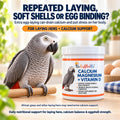 UnRuffledRx™ Bird Calcium Plus with Magnesium and D3, Dissolves Clear and Tasteless in Water, Supports Bone, Muscle, Feather and Egg Health, 45 Servings, Made in FDA-Registered USA Facility