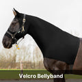 Resistance Horse Hood Slinky Lycra Zippered Mane Braid Shoulder Guard - Horse Sleazy Slickers Care Sheet