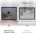 NWK Dog Gate for Stairs and Doorways 43''X30'' Fits 36 to 40 Inch Opening