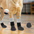 EXPAWLORER Anti Slip Dog Socks to Prevent Licking Paws,Anti Off Dog Booties for Hardwood Floors with Inner Grips,Dog Boo