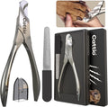 Cattio Dog Nail Clippers - All Steel Material, Built-in Spring,Heavy Duty Dog Nail Trimmer Full Metal Razor Sharp Professional for All Dogs Cats with Thick Toena,Dog Nail Trimmers