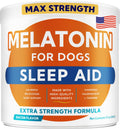 GOODGROWLIES Melatonin for Dogs to Sleep 6mg - Doggie Sleep Aid Treats - Sleeping Pills for Anxiety - Extra Strength Calming Chews Large & Medium Breed Help Sleep at Night - Made in USA - 120Ct