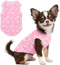 Dog Shirt for Small Medium Dogs Lightweight Dog Tshirt for Summer Dog Shirts Sleeveless Pink Bow Soft Stretch for Daily 