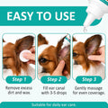 Daiasns Ear Cleanser for Dogs & Cats, Pet Ear Drops for Itchy Ears, Dog & Cat Ear Care Solution, Soothing Ear Cleaner for Pets, 0.75 fl oz (22.2 mL)