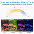 NICREW C10 24/7 LED Aquarium Light, Fish Tank Light for Plants, 18-24 in