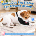 BARKLESS Small Dog Front Leg Sleeve for Wound, Surgery Suit to Stop Licking