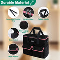 Dog Travel Bag - Dog Travel Kit for a Weekend Away Set Includes Pet Travel Bag Organizer for Accessories, 2 Collapsible 