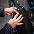 Horseware Ice-Vibe Leg Wraps, Black/Aqua, Full