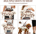 DZ Duozhan Dog Lift Harness for Small Dogs, Full Body Support Sling with Adjustable Handle for Senior Injured Disabled P