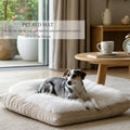 Dog Cat Bed Mat 19.6x31.4 inch, Washable Soft Plush Faux Fur Fluffy Puppy Pad Blanket for Indoor Pet Sleep Cushion White
