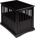 Casual Home Wooden Indoor Dog Crate House Kennel End Table Night Stand Furniture with Lockable Latch for Small to Medium