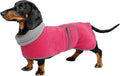 Geyecete Dachshund Sweaters for Dogs - Perfect Winter Coat with Padded Fleece Lining and High Collar - Dog Snowsuit with