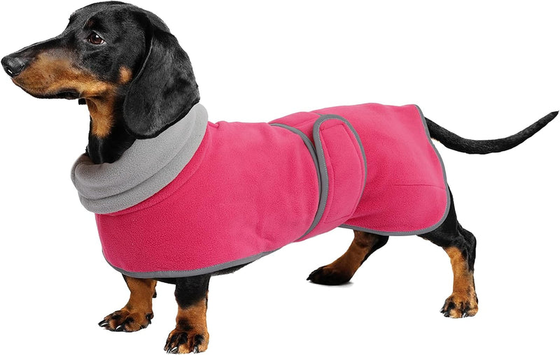 Geyecete Dachshund Sweaters for Dogs - Perfect Winter Coat with Padded Fleece Lining and High Collar - Dog Snowsuit with