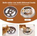 Stainless Steel Slow Feeder Dog Bowls – Non-Slip Metal Dog Bowl for Large & Medium Breeds, Puppy Puzzle Feeder – 2 Cup C