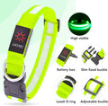 VIZPET LED Dog Collar, Light up Dog Collar Adjustable Safety Glow Collar,L