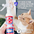 Ring Out for Pets: Control & Help Ringworm | Clean Pets Skin & Paws | Recovery & Itch Relief Calming Spray for Dog, Cat, Guinea Pig, Small or Large Animals/Pet. 8 oz Spray Bottle