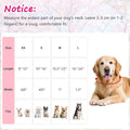 Tag4Oikia Adjustable Girl Dog Collars with Pink Bow, Cute Spring Summer Collar for Girl Female Dog, Pink Dog Collar for Small Medium Large Dogs-S