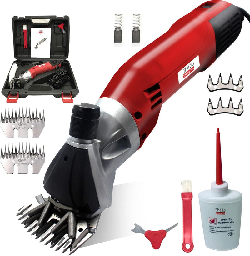 Sheep Shears Pro Electric Sheep Shearing Clipper, 110V, 500W with 2 Blades