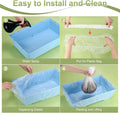 M METERXITY 30-Pack Disposable Cage Liner 35" x 24", Small Animal Clear Plastic Rabbit Bird Cage Liner Bag, Toilet Tray Replacement Universal Film ForParrot/Guinea Pig/Hamster Litter Box