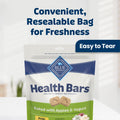Blue Buffalo Health Bars Mini Crunchy Dog Biscuits, Oven-Baked with Natural Ingredients, Apples & Yogurt, 16-oz Bag